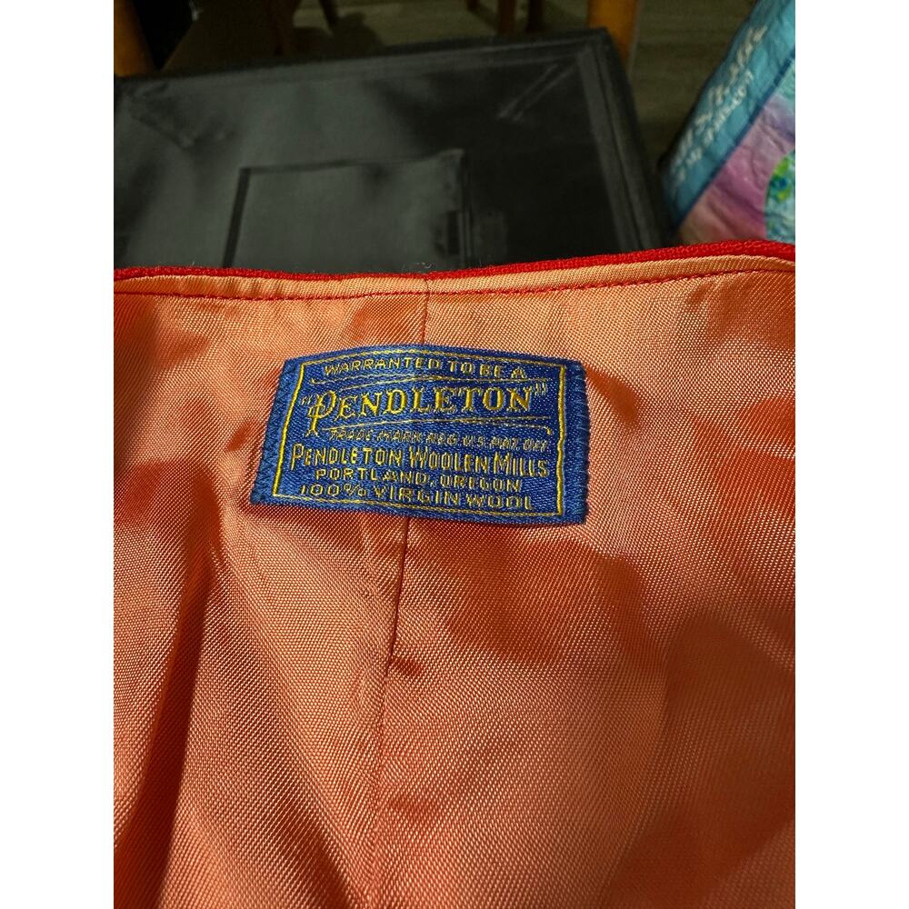 Pendleton Wool Vest Red Size Small / Medium 38” C… - image 3